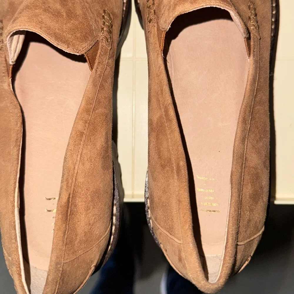 J.Jill suede leather loafers lug sole brand new 9 - Picture 5 of 5